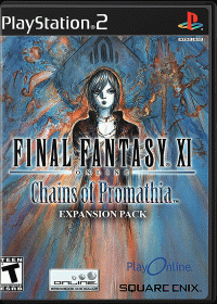 Final Fantasy XI Chains of Promathia Playstation 2 US box art